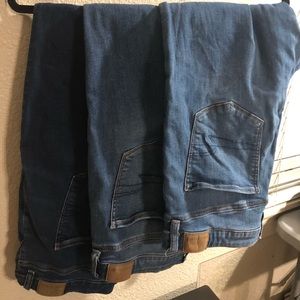 Bundle American Eagle Women's Size 12 Jegging Denim Jeans - next level stretch
